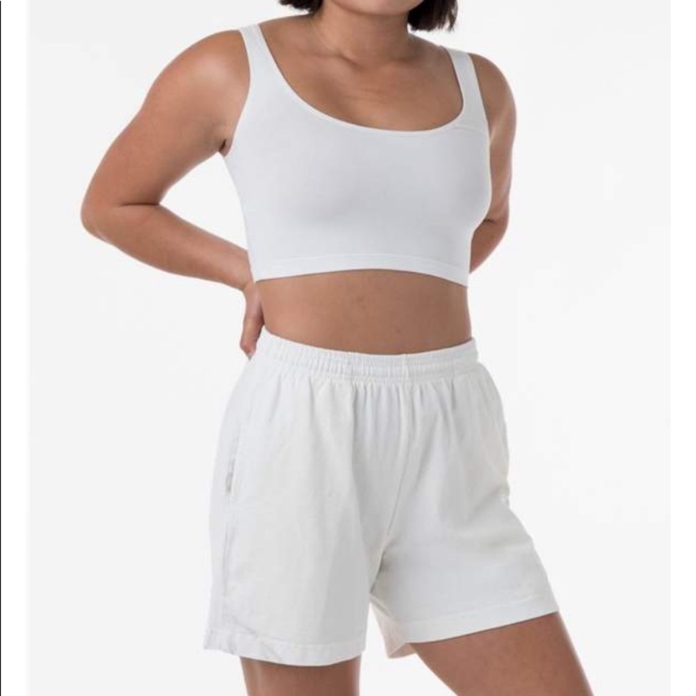 heavy jersey garment dye gym shorts || LA APPAREL